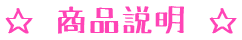 商品説明